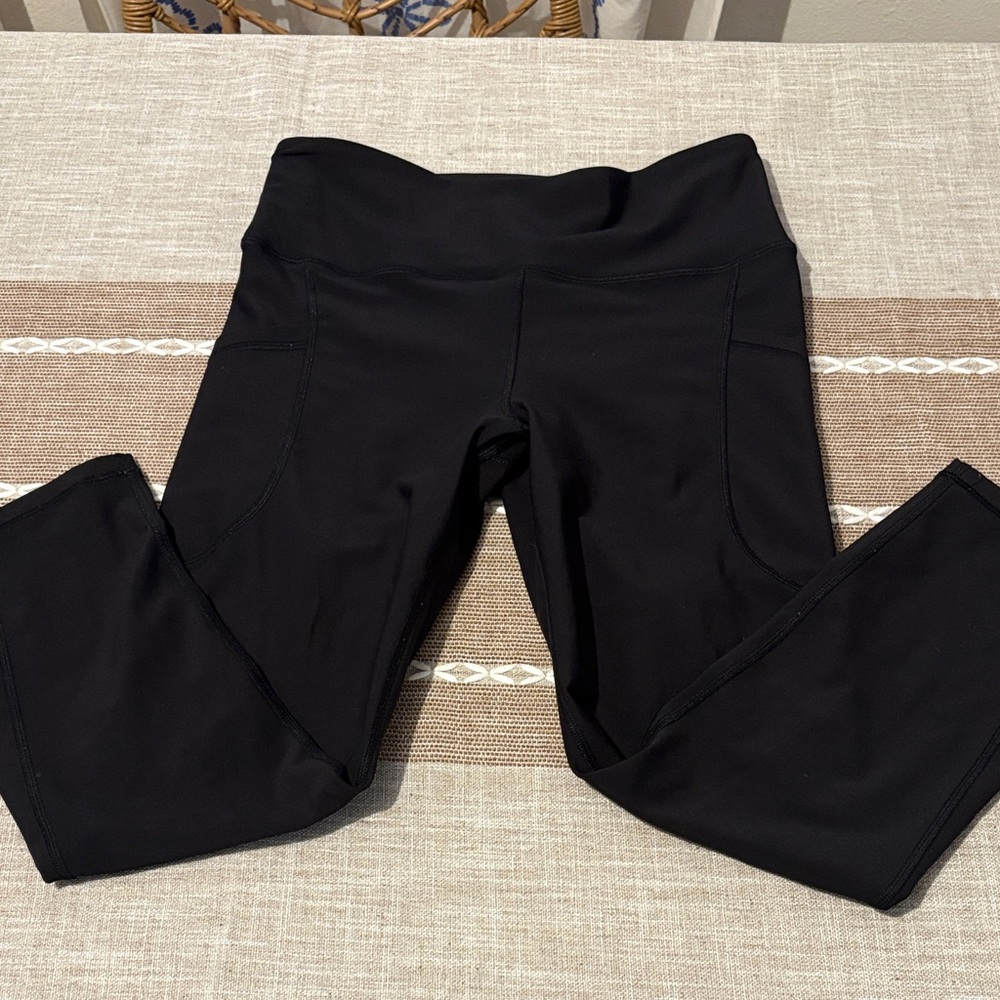 Black ladies Active Leggings - Stretch Performance Bottoms